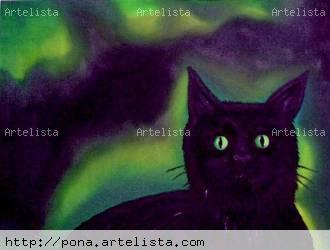 Gato negro - Patricia Urrutia Gálvez - artelista.com